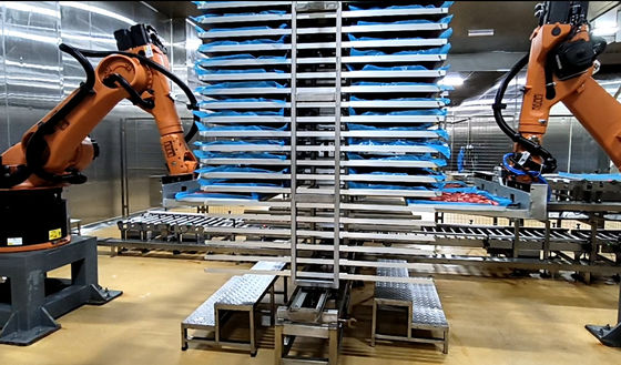 Roboty przemysłowe, pracujące z paletami, zapewniają jednoosobowe rozwiązanie