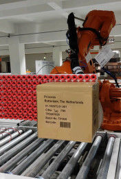 Robot palletyzujący, układający, próżniowy, ssaniający, gąbka, robot zgarniający kubki